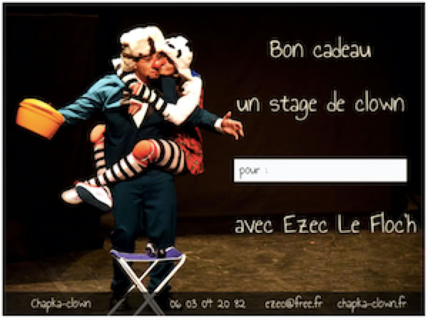 Offrez un stage clown &agrave; vos proches